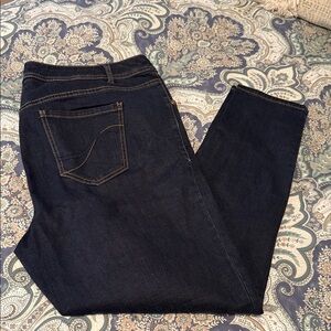 Lane Bryant Dark Indigo Straight-Leg Jeans